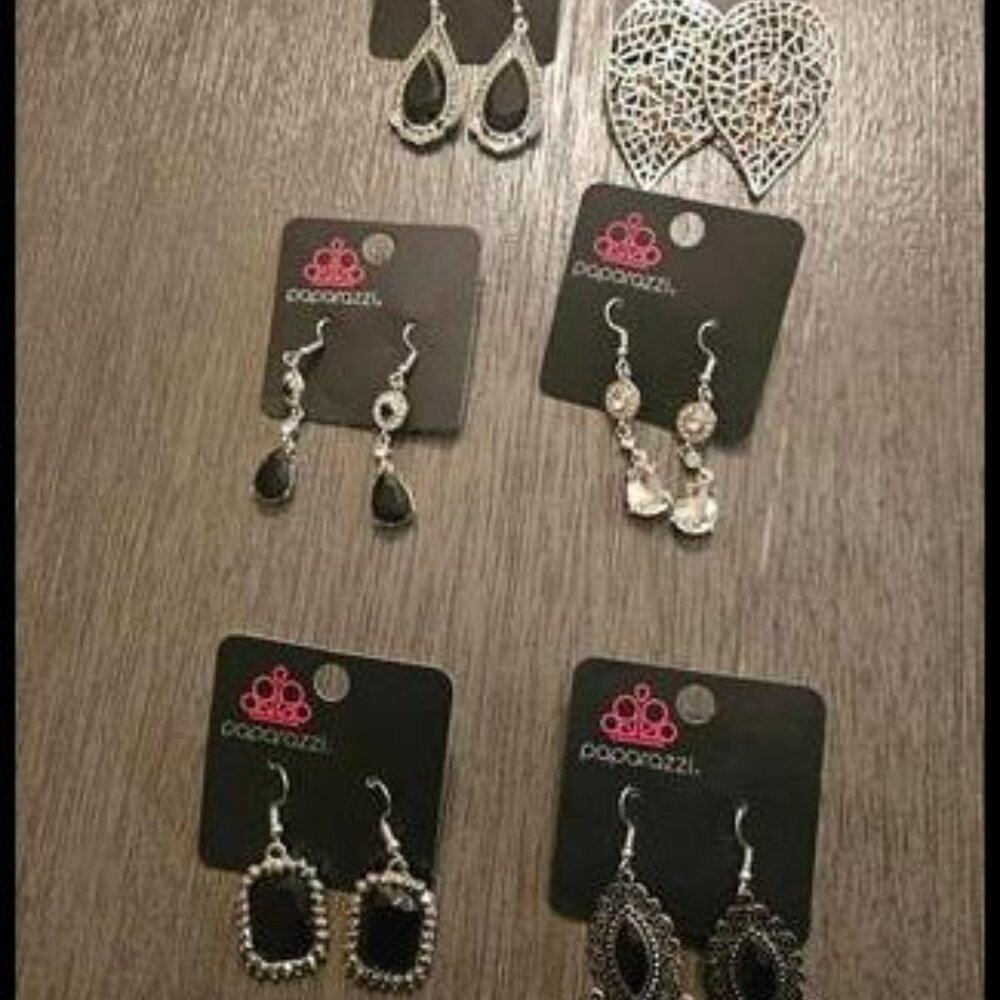 Amazing Lot of 6 Pairs of  Paparazzi Earrings Perfect for Fall!